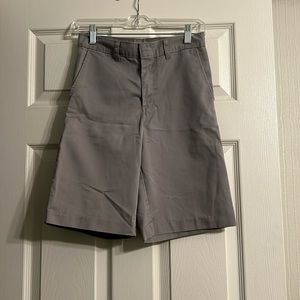 dickies boys gray uniform shorts